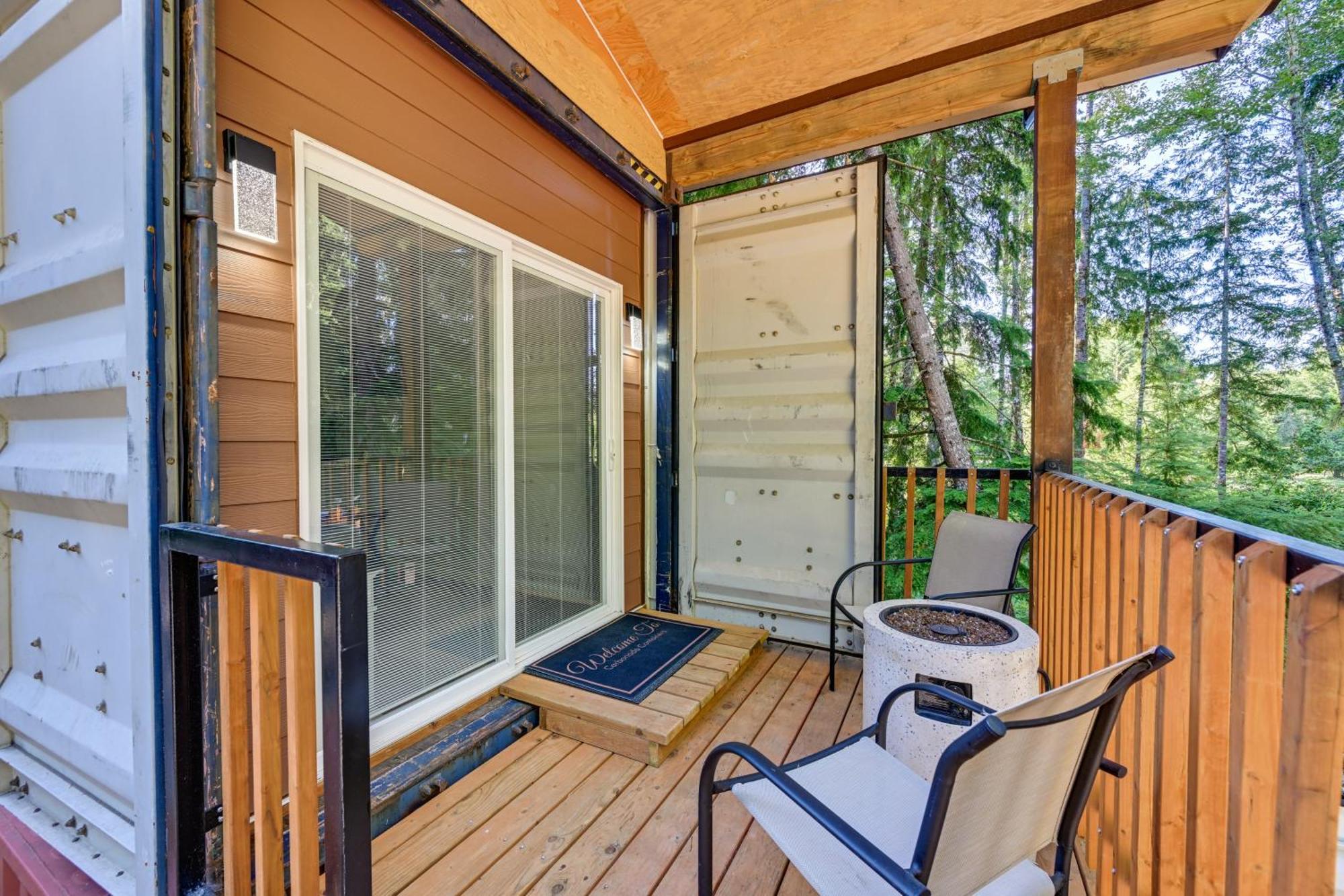Unique Container Studio With Deck And Fire Pit! Buckley Zewnętrze zdjęcie