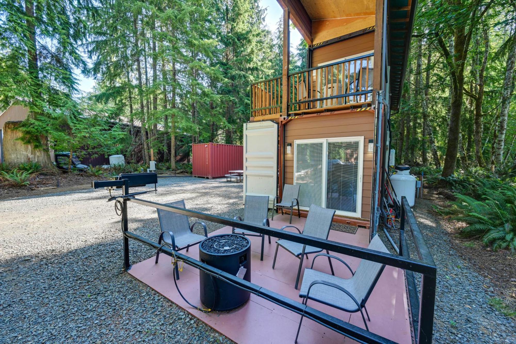 Unique Container Studio With Deck And Fire Pit! Buckley Zewnętrze zdjęcie