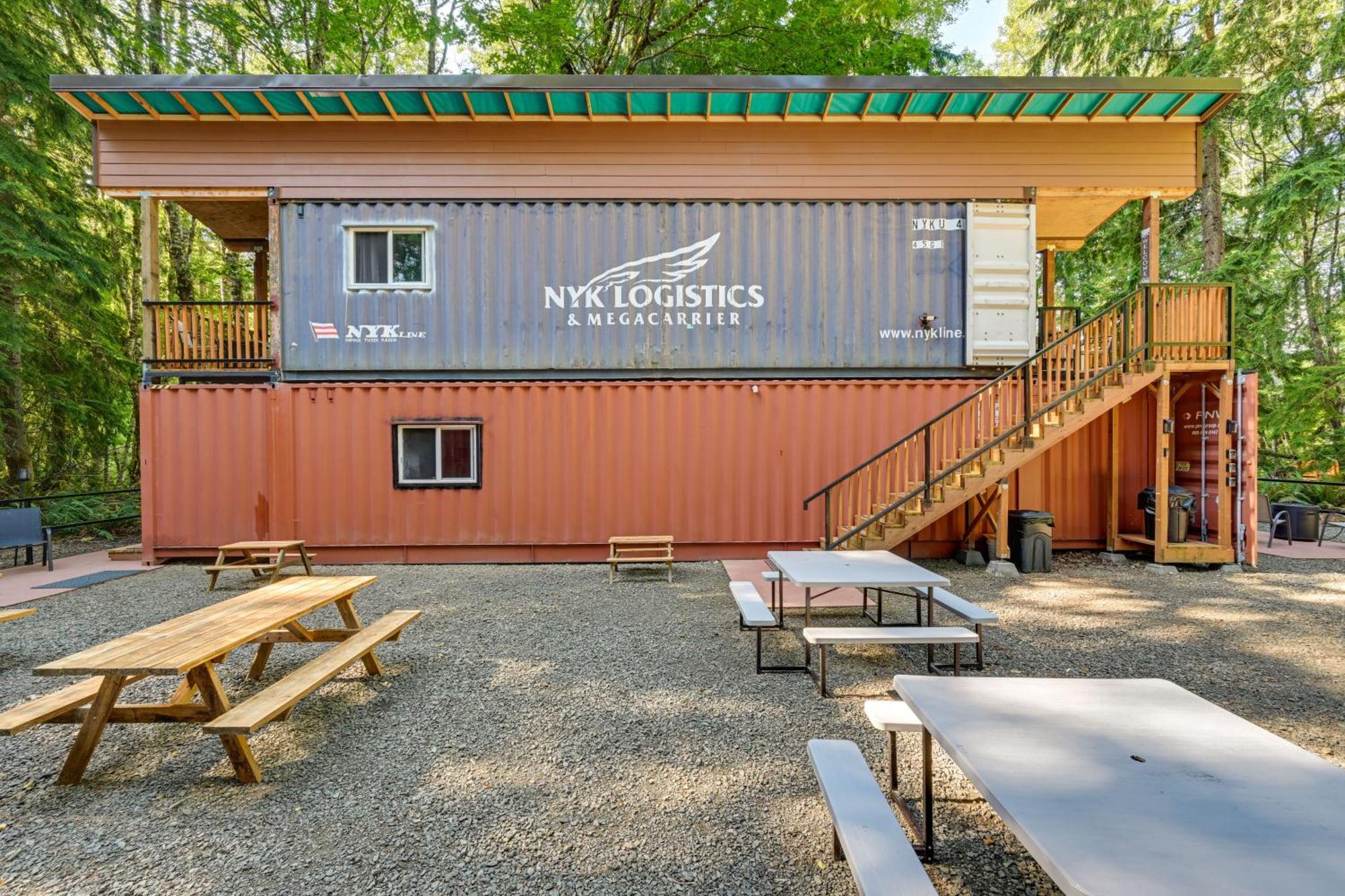 Unique Container Studio With Deck And Fire Pit! Buckley Zewnętrze zdjęcie