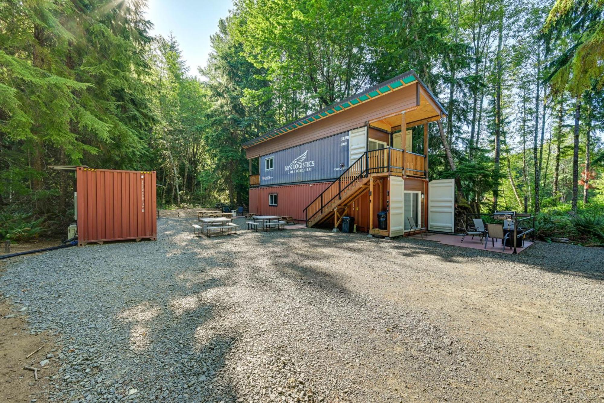Unique Container Studio With Deck And Fire Pit! Buckley Zewnętrze zdjęcie